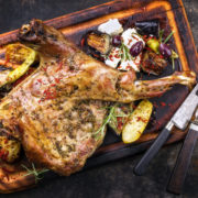 Lapin au feu de bois