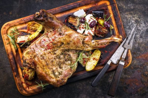 lapin au feu de bois