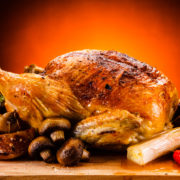 Poulet Fermier Label Rouge rôti au feu de bois, pour 4 personnes environ